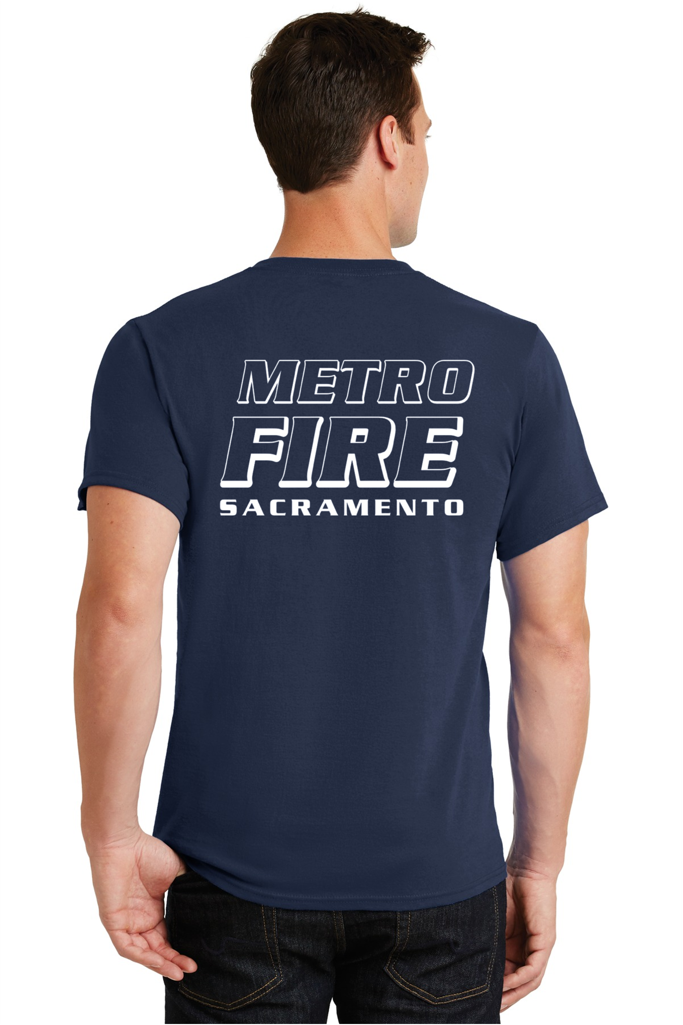 100% Cotton T-shirt - Original Metro Logo + Social Media Logo